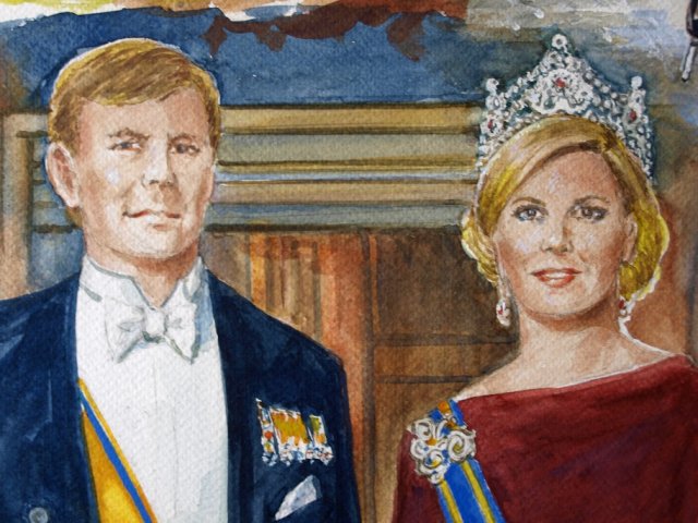 Alexander en Maxima collage detail